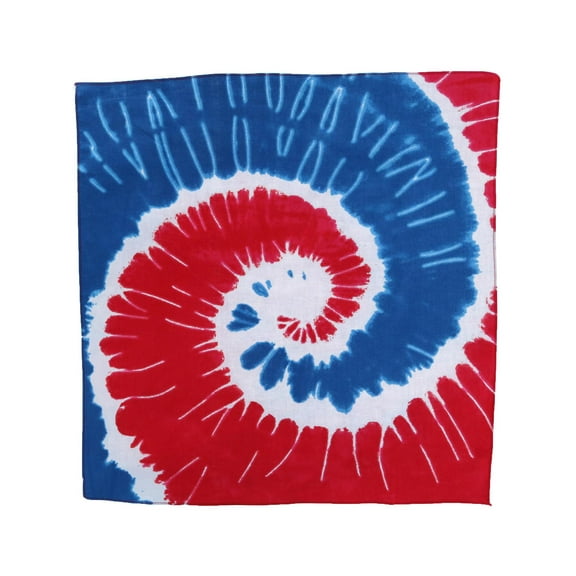 CTM Patriotic Swirl Tie-Dye Bandana