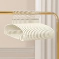 thumbnail image 1 of 10pcs Non-Slip Coated Metal Suit Coat Hanger Heavy Duty Clothes Hangers Metal Shirt Jacket Hanger with Round Notches for Dress, 1 of 6