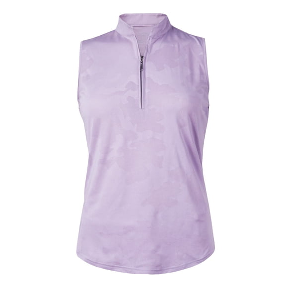 Monterey Club Women's Vintage Fairy Emboss Polo Sleeveless #2681