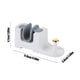 thumbnail image 3 of Montaje de pared con clip de fregona, almacenamiento que ahorra espacio, soporte de carga fuerte, colgado estable, plástico, fácil instalación en baño de cocina, blanco, gris, 2pc, 11,9x4,7x3,8cm, 3 of 6