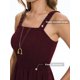 thumbnail image 3 of Mono casual holgado Prettyleaf para mujer, color burdeos, talla S, 3 of 9