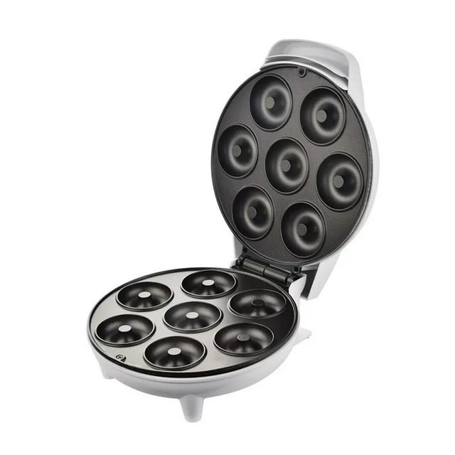 Mini Machine à Beignets Électrique 7 Trous Moule à Gâteau Surface Antiadhésive pour Enfants Double Face, Facile à Utiliser