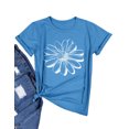 thumbnail image 5 of Women Flower Graphic Printed T-Shirt, 5 of 7