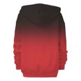thumbnail image 3 of Women's Gradient Color Full Zip Hooded Sweatshirt, Soft Breathable Long Sleeve Pullover for Spring Autumn Casual Wear, Streetwear Fashion and Daily Comfort Red XXXL, 3 of 6