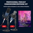 thumbnail image 2 of Podcast Equipment Bundle, 2 F11 Condenser Microphones for Y12 Live Sound Card, Perfect for Podcasting, Recording, Singing, Streaming, 2 of 10