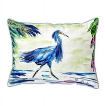 Betsy Drake SN810 11 x 14 in. Blue Egret Small Pillow