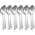 thumbnail image 4 of 12 cucharas soperas de acero inoxidable con borde redondeado, 4 of 5