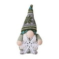 thumbnail image 3 of Lighted Christmas Gnomes Plush Decorations with LED Nose, Holding Snowflakes and Merry Christmas Sign, 10in Creative Rudolph Doll glowing Dwarf Figurines for Holiday Decor, 3 of 3