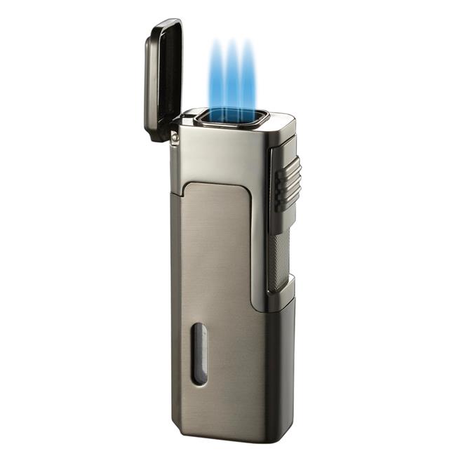 Visol VLR402602 Janus Triple Flame Torch Lighter Gunmetal Walmart