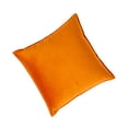 thumbnail image 2 of Cateissary Funda para cojín de asiento, repuesto de Color sólido, suave, decorativa, respetuosa con la piel, reutilizable, funda de almohada Decoración del hogar Naranja 45x45cm, 2 of 6
