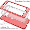 thumbnail image 3 of FYBTO Étui pour iPhone 8 Plus, pour iPhone 7 Plus 5.5 Pouces, Transparent 3 en 1 Étui de Protection Robuste Antichoc Étui Rigide & Pare-Chocs en TPU Souple - Transparent, 3 of 5