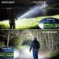 thumbnail image 2 of Linterna LED recargable WDTPro SFL046, paquete de 2 unidades, 6000 lúmenes, 2 of 7