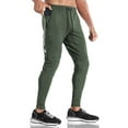 thumbnail image 4 of BROKIG Men's Relaxed Gym Jogger Pants,Lightweight Workout Running Sweatpants with Pockets (Medium, Army Green), 4 of 8