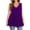Purple——Back to School Outfits for Women, variant on Womens Plus Size Tank Tops Seashell Edge V Neck Sleeveless Blouses Flowy Summer Travel Basic Tanks Navy 4XL