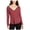 Red - cordovan, variant on William Rast Womens Ives Cold Houlders Basic T-Shirt