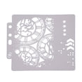 thumbnail image 1 of EeaseCA Drawing Stencil Assorted Patterns Hollow Out Art Painting Template for Craft Scrapbooking DIY Cake Decor (S70), 1 of 8