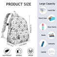 thumbnail image 6 of Pawprints Argyle Backpack for School,Cute School Bag,Schoolbag with Adjustable Shoulder Straps & Padded Back,13.4"x11"x4.7", 6 of 6