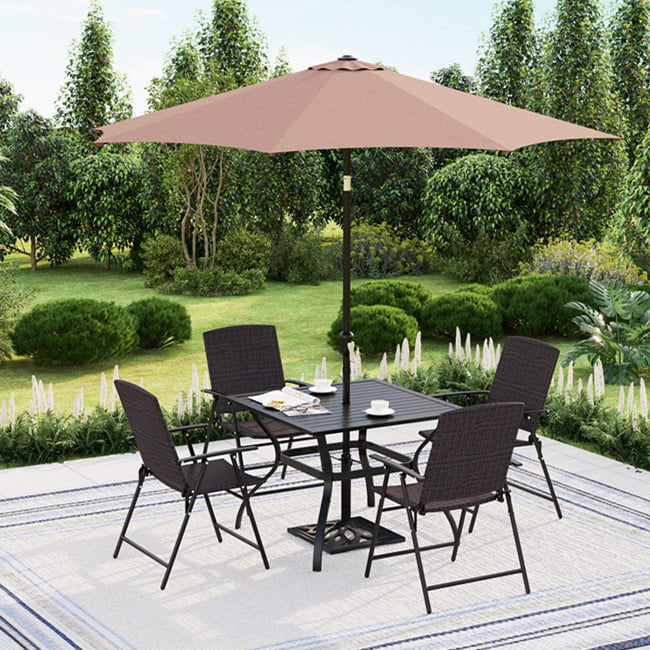 VonHaus Wooden Garden Parasol 2m Hunter Green UV30+ Rated outdoor space Classic Outdoor Umbrella for patio garden