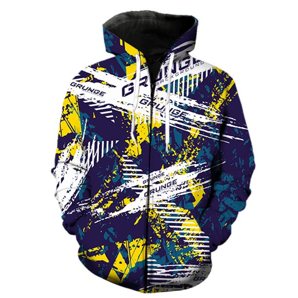 Traje de carreras para hombre, sudadera con cremallera, divertida, informal, de gran tamaño, con capucha, chaquetas de manga larga, tops Harajuku de primavera, estampado 3D, moda