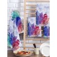 thumbnail image 2 of Purple Leaves Kitchen Dish Towels for Drying Dishes Set of 3, Spring Summer Botanical Farmhouse Modern Art Waffle Weave Microfiber Hand Tea Bathroom Towels Quick Dry & Absorbent Towel 15.7x23.6, 2 of 7