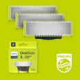 thumbnail image 2 of OneBlade, Cuchillas de Repuesto Originales Para Recortador Barba y Maquina afeitar Hombre, Compatible con todos los Pack 4 unidades, QP250/50, 2 of 5