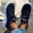 thumbnail image 4 of Women's Athletic Shoes,Slip On Shoes Women,Running Shoes Women,Womens Shoes Running Sneakers Tennis Non Slip Walking Gym Workout Athletic Comfortable Fashion saport Casual Shoe,Blue,7.5, 4 of 7