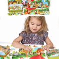 thumbnail image 1 of Pieces Of Wooden Puzzle Iron Boxed Cartoon Animal Colorful Children's Toys Early Education Baby Puzzle heqiyong LED, 1 of 2