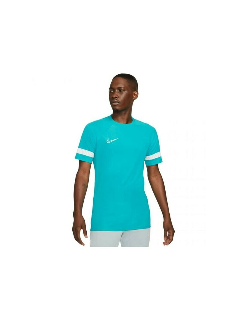 NIKE Mens Academy Soccer Turquoise Classic Fit Moisture