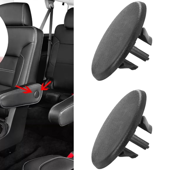 2 Pack Black Rear Seat Bolt Cap for Chevrolet Vehicles 2015-2020