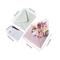 thumbnail image 4 of Roiihwy Bouquet Pop Up Flower Greeting Card with Envelopes for Any Occasion, Birthday, Mother's Day, Anniversary, Valentines Day, Handmade Gifts, Foldable Flower Cards for Friend, 4 of 7