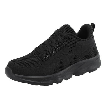 fukaraa Womens Running Shoes Fashion Sneakers Lightweight Breathable Lace Up Mesh Casual Sports Walking Shoes
