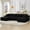 Black, variant on Vanress 125 Inch Modular Cloud Couch Sectional Sofa for Living Room, Modern Corduroy Boneless Couch, Upholstered Deep Seat U Shape Sofas Couches, No Assembly Required, Black