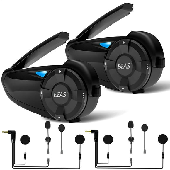yeacher EJEAS Q7 Motorcycle Helmet Bluetooth Intercom with CVC Noise Cancellation, BT5.1, and FM Radio, Supports 7-Rider Group Communication, IP67 Waterproof, Ideal for Motorcycles, Snowmobiles, and