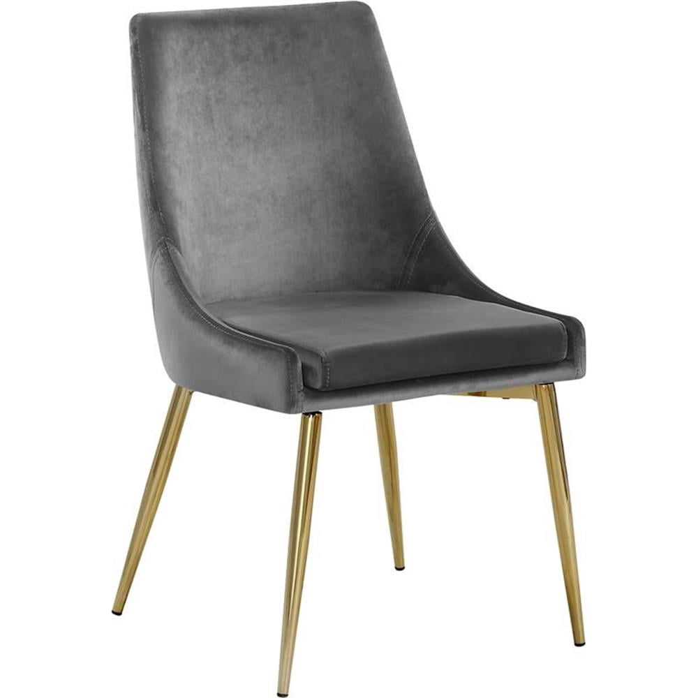 Meridian Furniture Karina Gray Velvet Dining Chair (Set of 2)