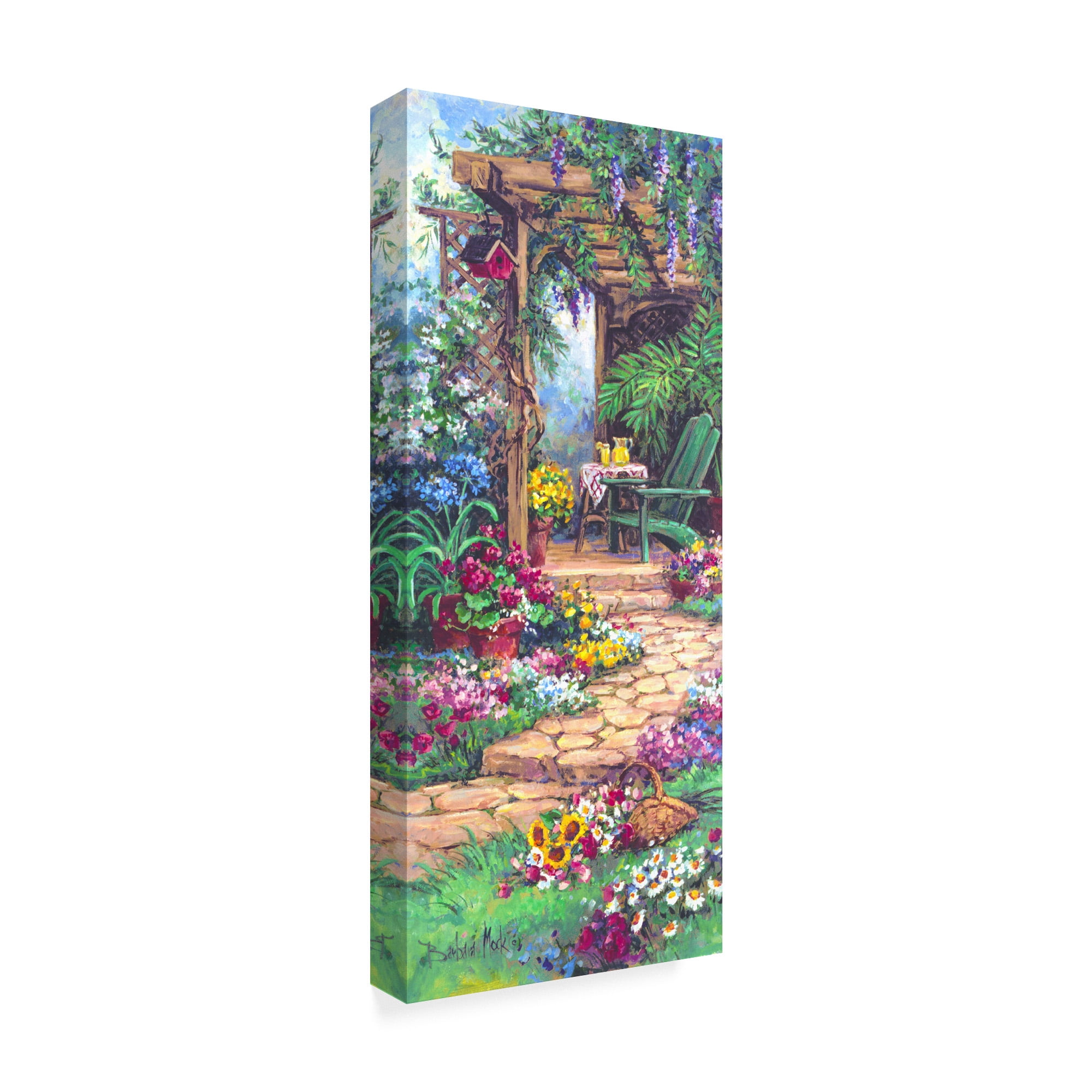 Trademark Fine Art 'Garden Hideaway' Canvas Art by Barbara Mock
