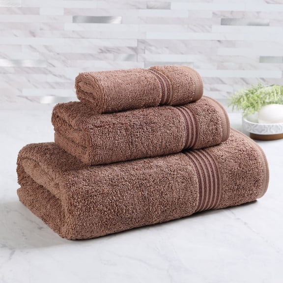 Superior Egyptian Cotton Absorbent 3-Piece Forest Green Towel Set