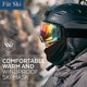thumbnail image 2 of 1 Baraklava Gafas de esquí de invierno Máscara a prueba de viento para motocicleta Máscara facial cálida (negro) Rojo Verde, 2 of 3