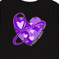 thumbnail image 4 of Inktastic Alzheimers Awareness Purple Ribbon Around Heart Boys or Girls Long Sleeve Toddler T-Shirt, 4 of 5