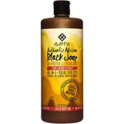 Alaffia Authentic African Black Soap with Fair Trade Shea Butter, Tangerine Citrus 32 oz