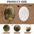 thumbnail image 3 of Canvas Wall Art landscape olive trees palestine olives Oval Framed Canvas Prints Vintage Wall Hanging Decor for Home Bathroom Decorations Gift for Mom Women 8.6"x11.4", 3 of 7