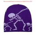 thumbnail image 3 of Apooke Gothic Skeleton Beanie Hat for Women Men Comfortable Knit Hat Pullover Cap Boy Winter Autumn Cap Fashion Headdress, 3 of 21
