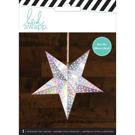 Heidi Swapp Star Paper Lantern-iridescent/small