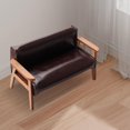 thumbnail image 6 of DOLITY 1:12 Scale Dollhouse Miniature Sofa Dollhouse Furniture Dollhouse Decoration for Dark Brown Big, 6 of 8