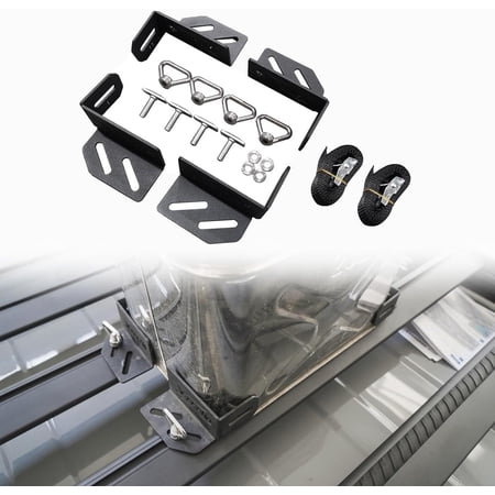 4Pcs Platform Cargo Corner Bracket with Ratchet Straps for Fixing Rooftop Racks