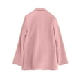 thumbnail image 4 of Double-Breasted Suit Blazers for Women Long Sleeve Loose Casual Outerwear Notch Lapel Trendy 2025 Business Jackets, 4 of 8