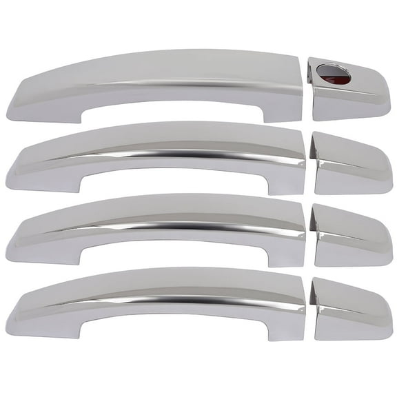 ECCPP 4Pcs Chrome Door Handle Front Rear Left Right Fit For 2009-2014 for Chevy Cruze