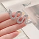 thumbnail image 5 of Horquilla con forma de serpiente con personalidad para mujer, estilo retro, estilo rana, de aleación, con una sola palabra, para flequillo, 5 of 5