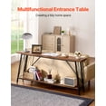 thumbnail image 2 of VEVOR Mesa de consola estrecha para sofá , mesa de sofá de 70,9 pulgadas, mesa de entrada larga de 2 niveles y mesa de pasillo estrecha, mesa de sofá estrecha con marco de metal, 2 of 9