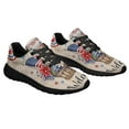 thumbnail image 6 of Happy 4th Of July Flowers Shoes Sneakers Black Size 7.5, 6 of 7