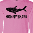 thumbnail image 4 of Inktastic Mommy Shark with Distressed Shark Long Sleeve T-Shirt, 4 of 5